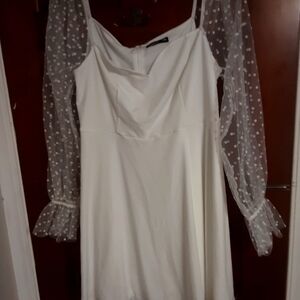 SHEIN White Long Sleeve Dress Size 2XL